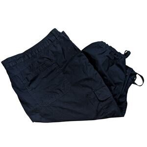 St John's Bay Women's plus Bermuda Cargo Shorts Black size 30W